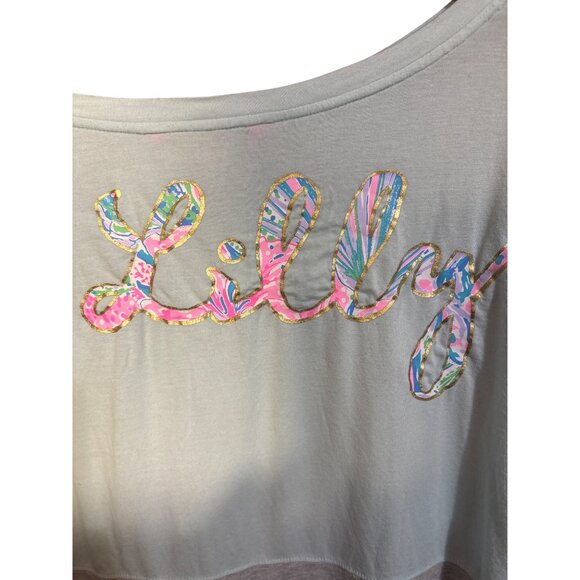 Lilly Pulitzer Womens Long Sleeve Color Block Top M - Picture 5 of 5